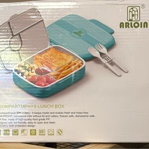 Aqua Kids Lunch Box with Cutlery Set